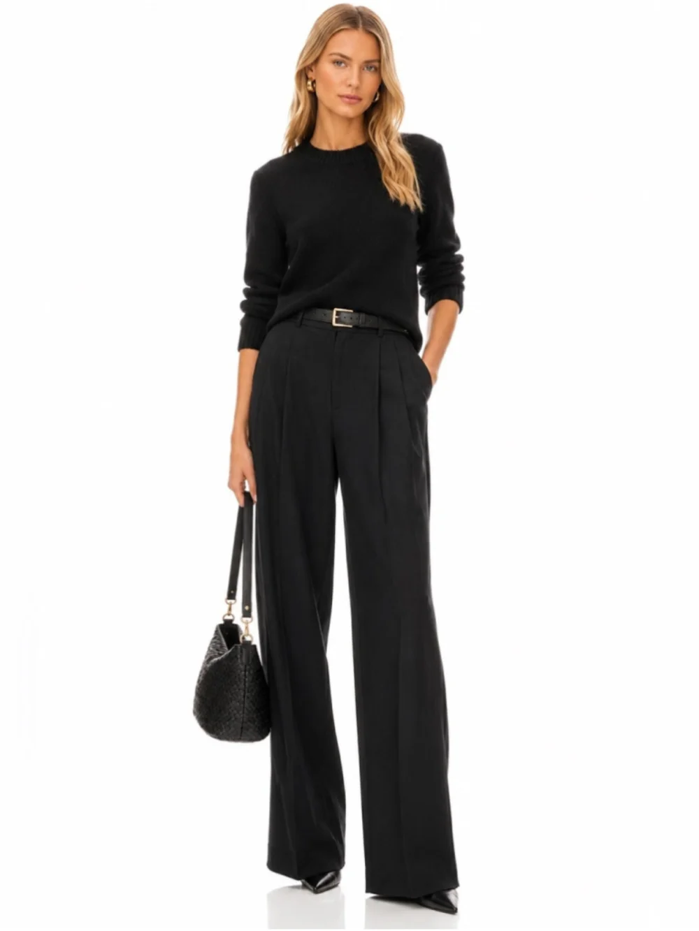 J. Crew Black Cashmere Sweater - Classic Crewneck
